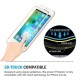 iPhone 7 / 8 HAT PRINCE Beskyttelsesglas Full Coverage 3D med Alu Kant - Guld