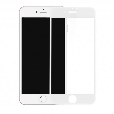 iPhone 7 / 8 BASEUS Beskyttelsesglas Anti-Blue-Ray 0.23mm 3D 9H Hvid