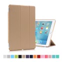 iPad Pro 9,7" Tri-Fold Stand Smart Folio PU Læder Cover - Guld