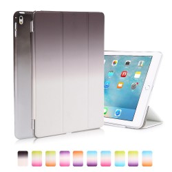 Apple iPad Pro 9,7" REGNBUE Tri-Fold Stand Smart Folio PU Læder Cover Sort Hvid