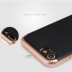 Apple iPhone 7 TOTU Carbon Fiber PC + TPU Hybrid Shell Cover Rosa Guld