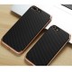 Apple iPhone 7 TOTU Carbon Fiber PC + TPU Hybrid Shell Cover Rosa Guld