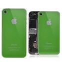 Apple iPhone 4 Bag Glas med Hvid Plastik Ramme Grøn
