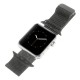 Apple Watch 38 mm Serie 1 Serie 2 MILANESE Rustfri Stål Urrem Sort
