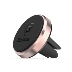 BASEUS Magnetisk Bil Holder - til ventilation - passer til iPhone Samsung m.m. Rosa Guld