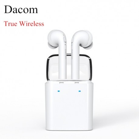 DACOM TWS True Wireless Bluetooth 4.2 Dobbel Øretelefoner Hvid