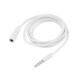 3.5mm Male til Female Stereo Aux Forlængerkabel Hvid