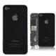 iPhone 4 Bag Glas Cover - SORT (High Quality)
