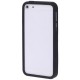 Non-slip Silikone Bumper til iPhone 5 - SORT