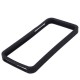 Non-slip Silikone Bumper til iPhone 5 - SORT