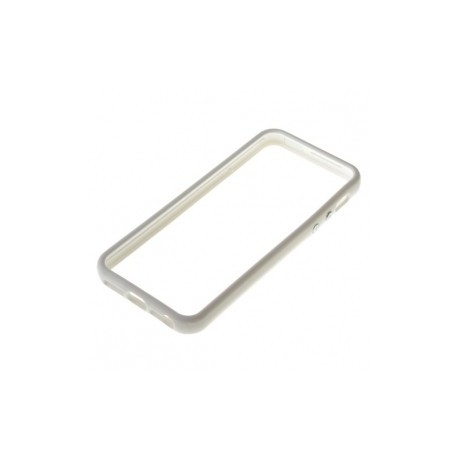 Plastik Bumper med knapper til iPhone 5 - HVID
