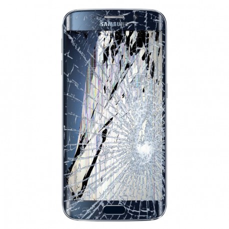 SAMSUNG GALAXY S6 Edge LCD Display & Touch Screen inkl. Ramme Reparation Blå