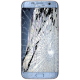 SAMSUNG GALAXY S7 Edge LCD Display & Touch Screen inkl. Ramme Reparation Blå