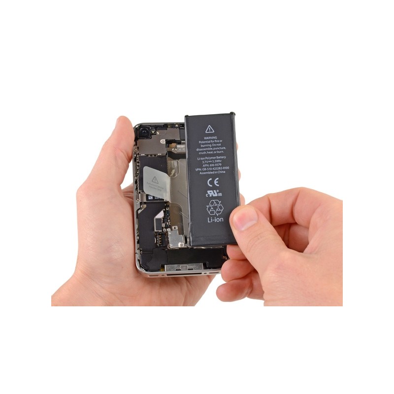 sko Tomhed fedt nok Apple iPhone 4S Batteri Udskiftning - hos Trendphones.dk