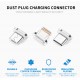 POFAN P13 Magnetisk USB Datakabel LED 8 Pin + Micro USB + Type-C til iPhone iPad Samsung m.fl. Sølv