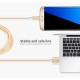 POFAN P13 Magnetisk USB Datakabel LED 8 Pin + Micro USB + Type-C til iPhone iPad Samsung m.fl. Sølv