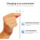POFAN P13 Magnetisk USB Datakabel LED 8 Pin + Micro USB + Type-C til iPhone iPad Samsung m.fl. Guld