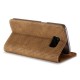 Samsung Galaxy S7 G930  Retro Wallet Læder Cover Brun