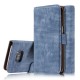 Samsung Galaxy S7 G930  Retro Wallet Læder Cover Blå