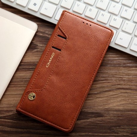 Samsung Galaxy S7 Edge G935 CMAI2 Læder Cover med Kort holder  Brun