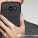 Samsung Galaxy S7 edge SM-G935 Carbon Fibre Brushed Plastik Cover Sort