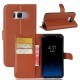 Samsung Galaxy S8 Læder Cover Med Kort Holder Brun