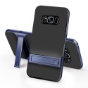 Samsung Galaxy S8 ELEGANCE Plastik Mønstre Cover med Støtteholder Blå