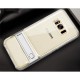 Samsung Galaxy S8 SM-G950 ELEGANCE Klar Plastik Mønstre Cover med Støtteholder sølv
