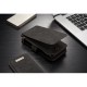 Samsung Galaxy S8+ G955 Læder Etui Bag Cover 2-I-1 Sort