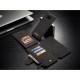 Samsung Galaxy S8+ G955 Læder Etui Bag Cover 2-I-1 Sort