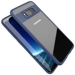 Samsung Galaxy S8 Plus G955 IPAKY Plastik Ramme med Silikone Cover Blå