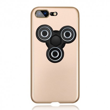 iPhone 7 Plus Matte Med Removable Tri-Spinner Fidget Spinner Guld