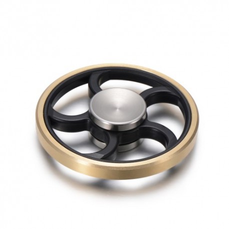 Hjul Finger Spinner XOSOY Sort Guld